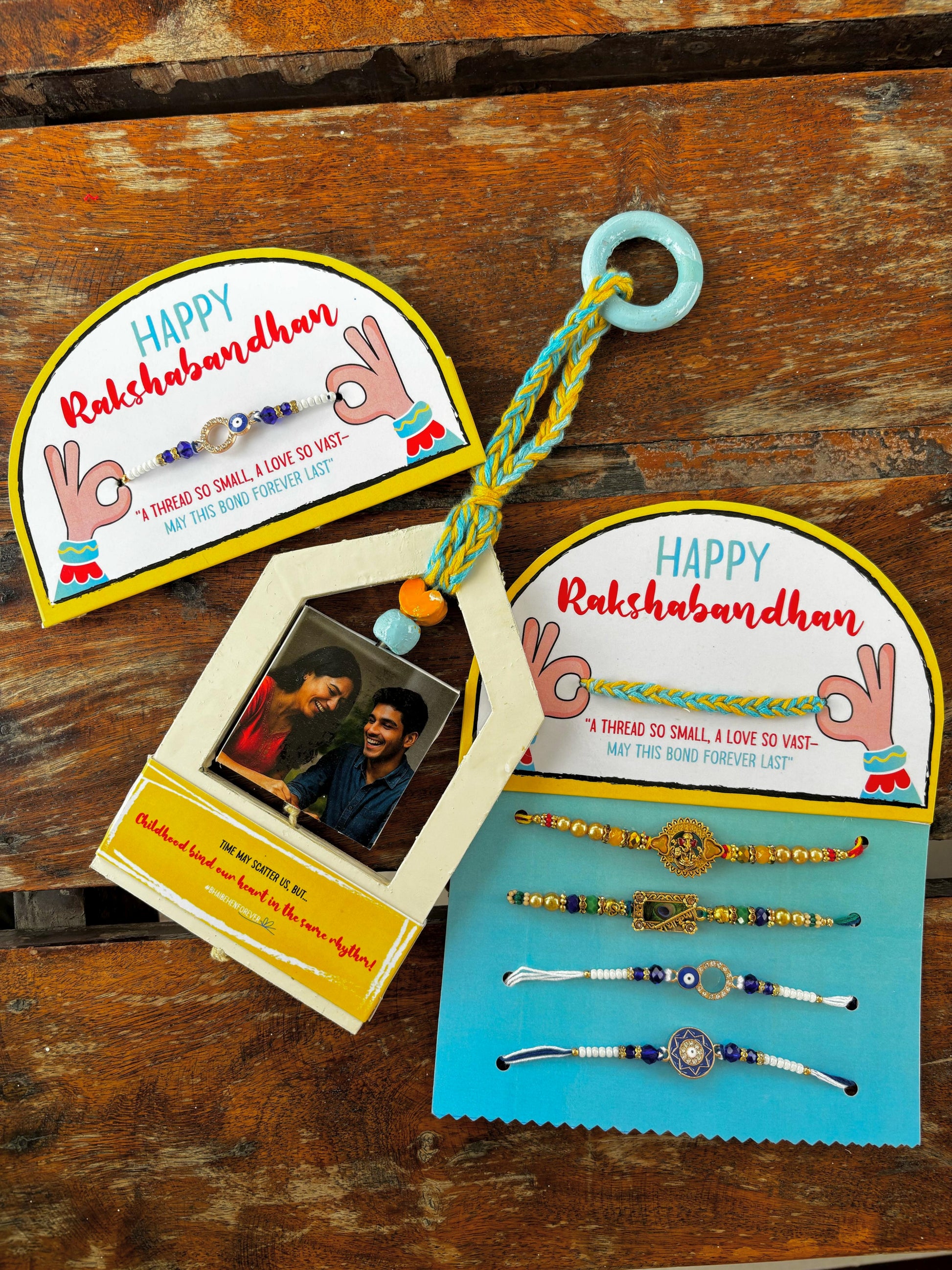 HOME Connection Hanging – with Cards & Rakhi Set